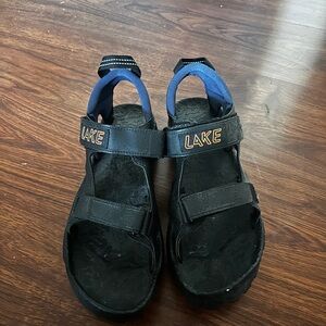 Shimano Black and Blue Men's mountain bike Sandals